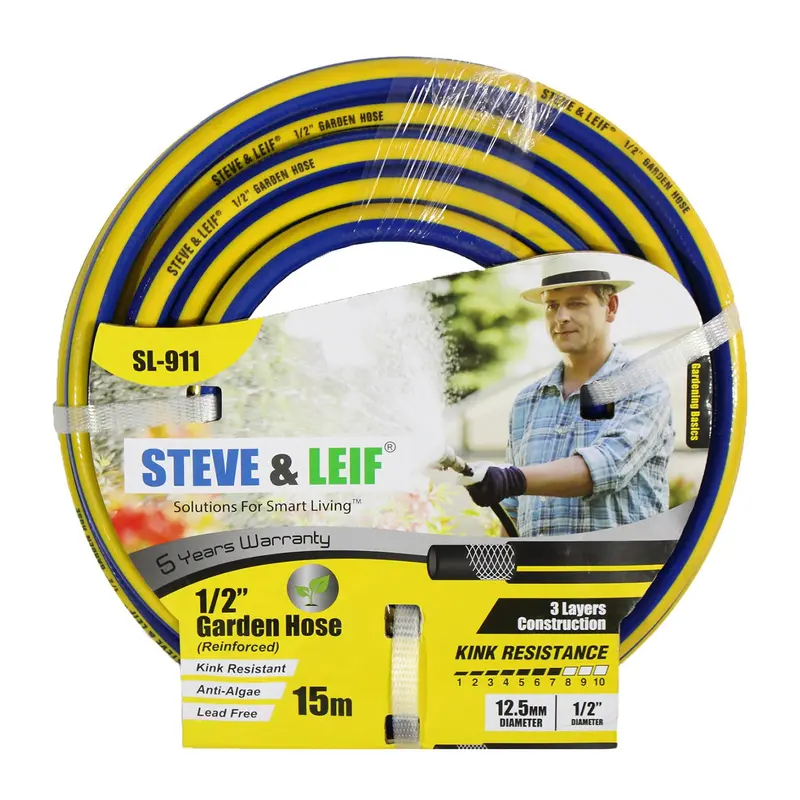 1/2 Inch Compact Garden Hose – 15M Blue & Yellow 1