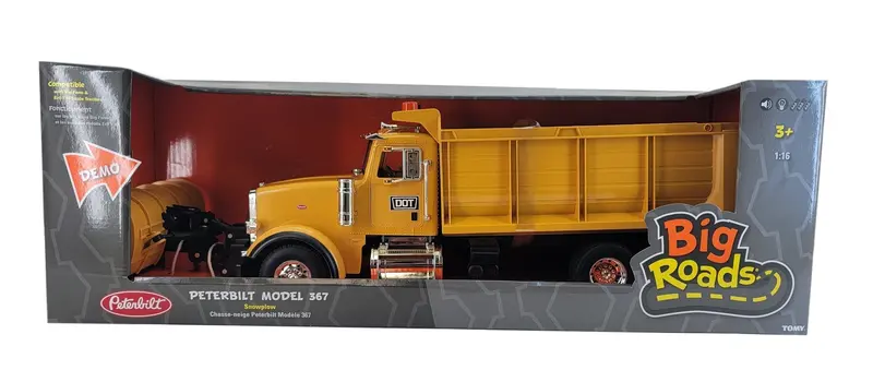 1:16 Big Roads Peterbilt 367 Snow Plow Model Toy – Lp75755 Die-Cast Collectible 1