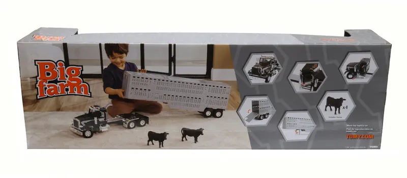 1:16 Scale Big Farm Livestock Trailer Toy – Realistic Detailing (Lp87313) 1