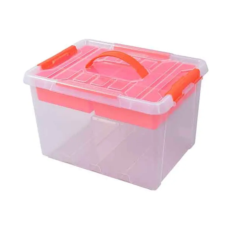 22-Liter Storage Container With Lift-Out Organizing Tray 1