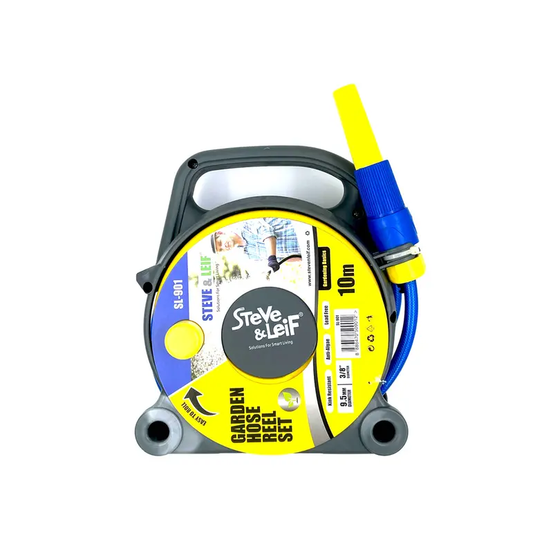 3/8-Inch Garden Hose Reel Kit – 10-Meter Compact Wall-Mounted System 1