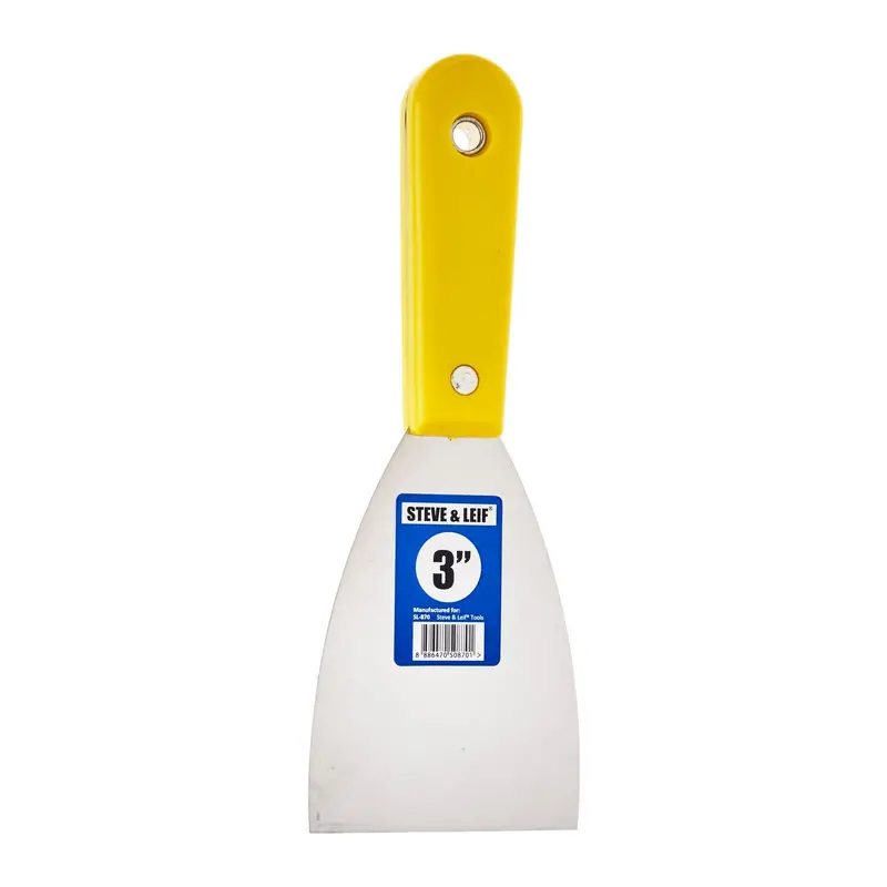 3-Inch Stiff Scraper With Yellow Handle 1