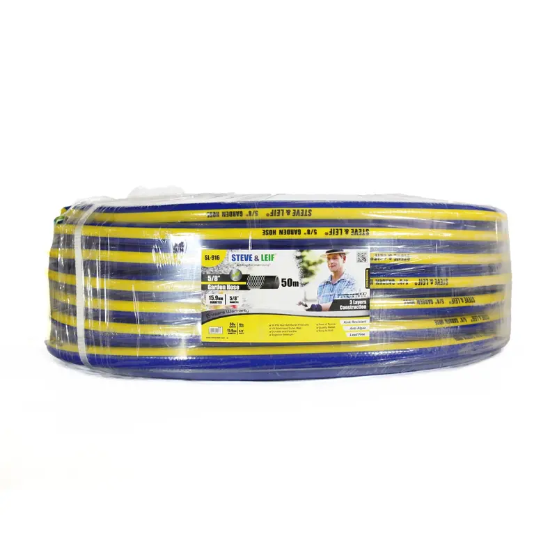 5/8 Inch Heavy-Duty Garden Hose – 50M Blue & Yellow Dual-Tone 1