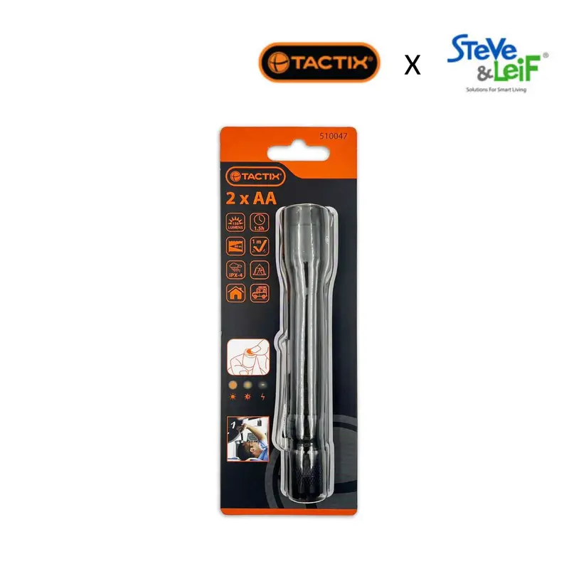 Aluminum-Bodied Led Torch Powered By Two Aa Batteries 1