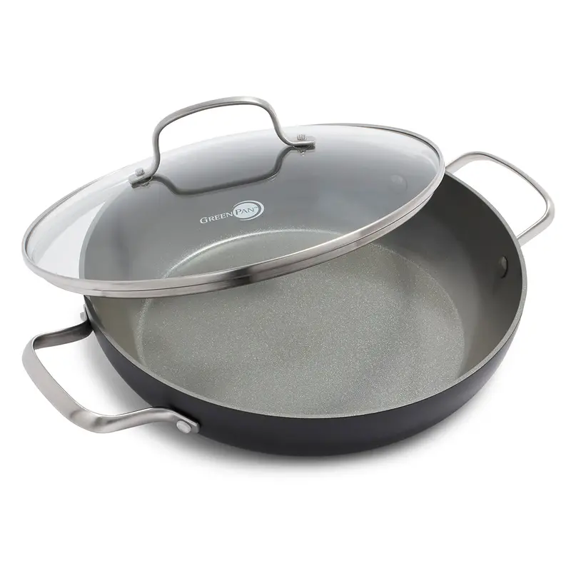 Chatham 11-Inch Ceramic Nonstick Everyday Skillet With Tempered Glass Lid 1