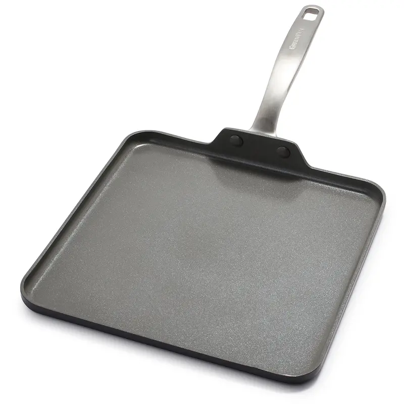 Chatham Ceramic Nonstick 11" Square Griddle (Uncoated Black Finish) 1
