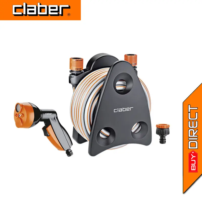 Compact Balcony Hose Reel Kit – 10M Hose & Multi-Function Spray Gun (Model 9031) 1