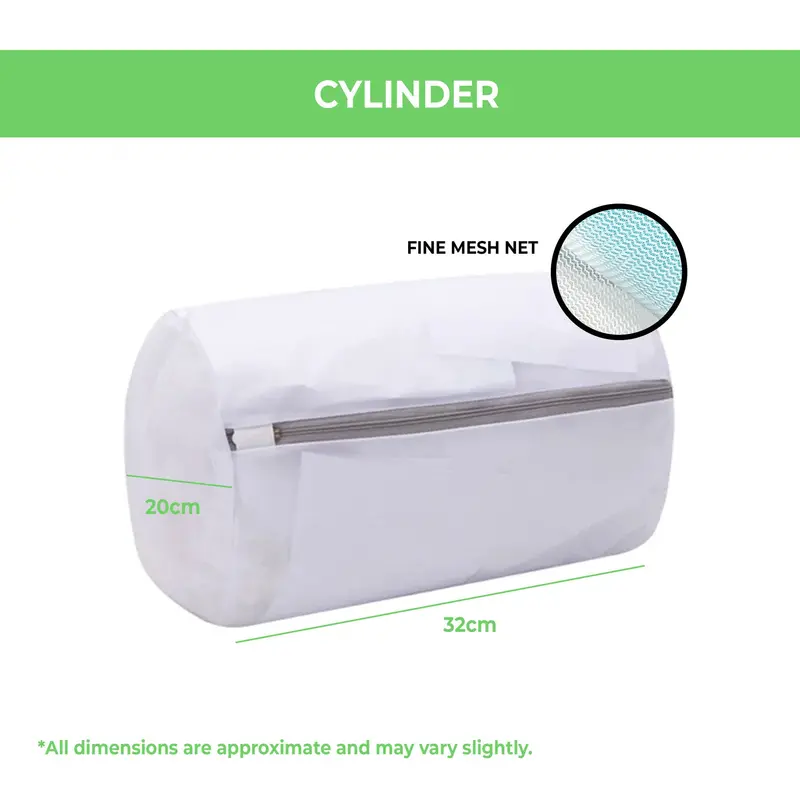 Cylindrical Laundry Bag – 20 X 32Cm Compact Storage Mesh Bag 1