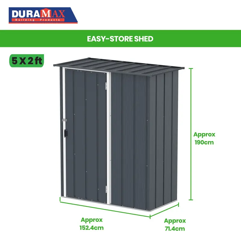 Easy-Store Compact Garden Shed – 5 Ft × 2 Ft Steel Structure 1