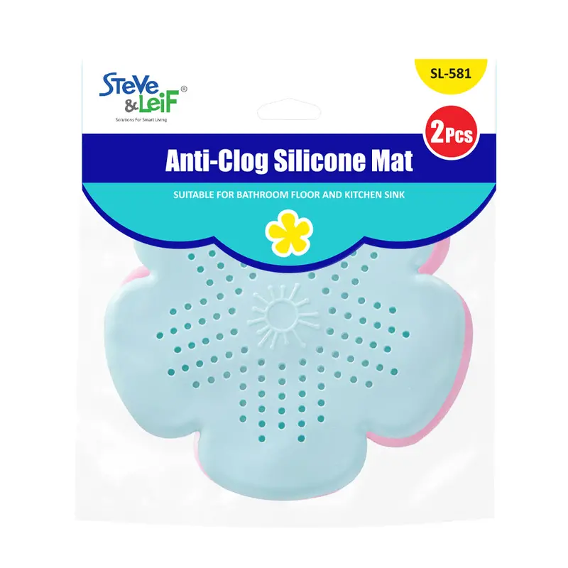 Floral-Design Silicone Mat Bundle – 2-Piece Assorted Colours 1
