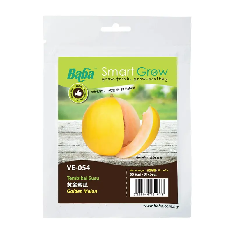 Golden Melon Seeds (Ve-054) – 6-Seed Sweet Hybrid Pack 1