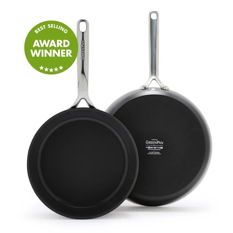 Gp5 Infinite8 Ceramic Nonstick Frypan Set — 9.5" And 11" Sizes 1
