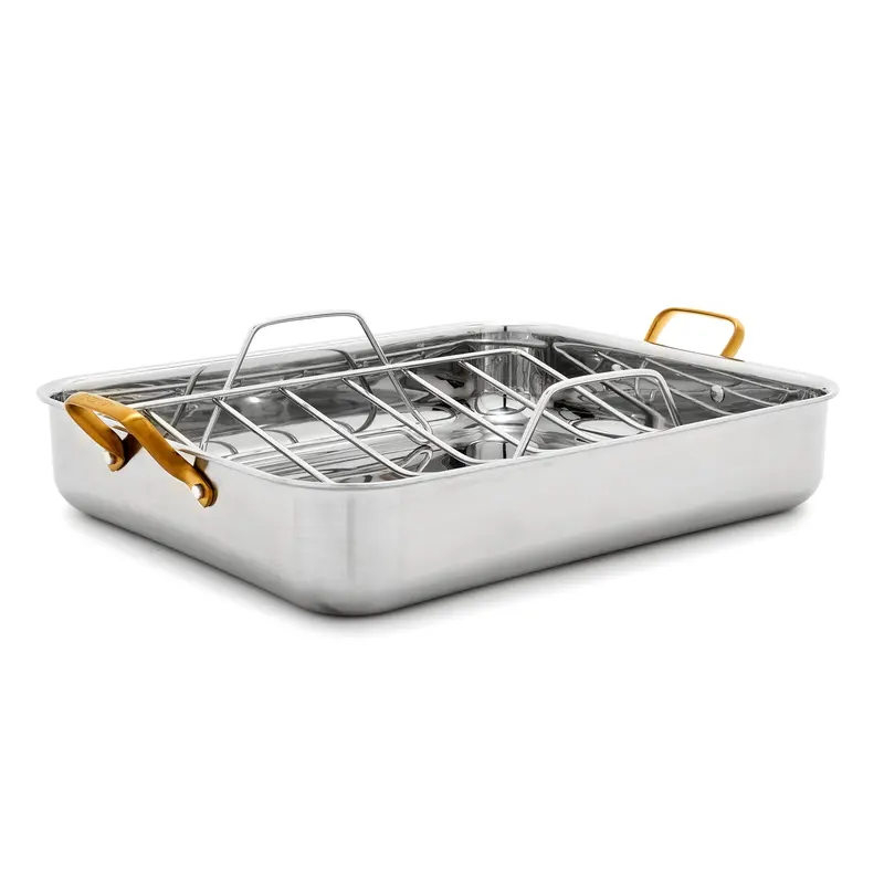 Greenpan Reserve Stainless Steel Roasting Pan With Rack – 13" X 16" 1