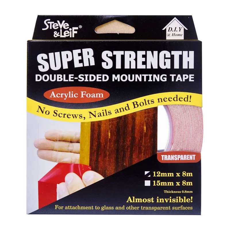 High-Bond Acrylic Foam Tape – 12Mm × 8M Double-Sided Roll 1