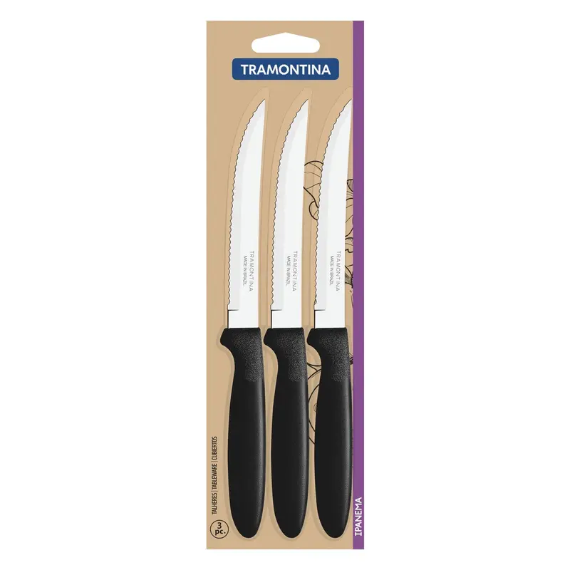 Ipanema Elegant 3-Piece Dinner Knife Set 1
