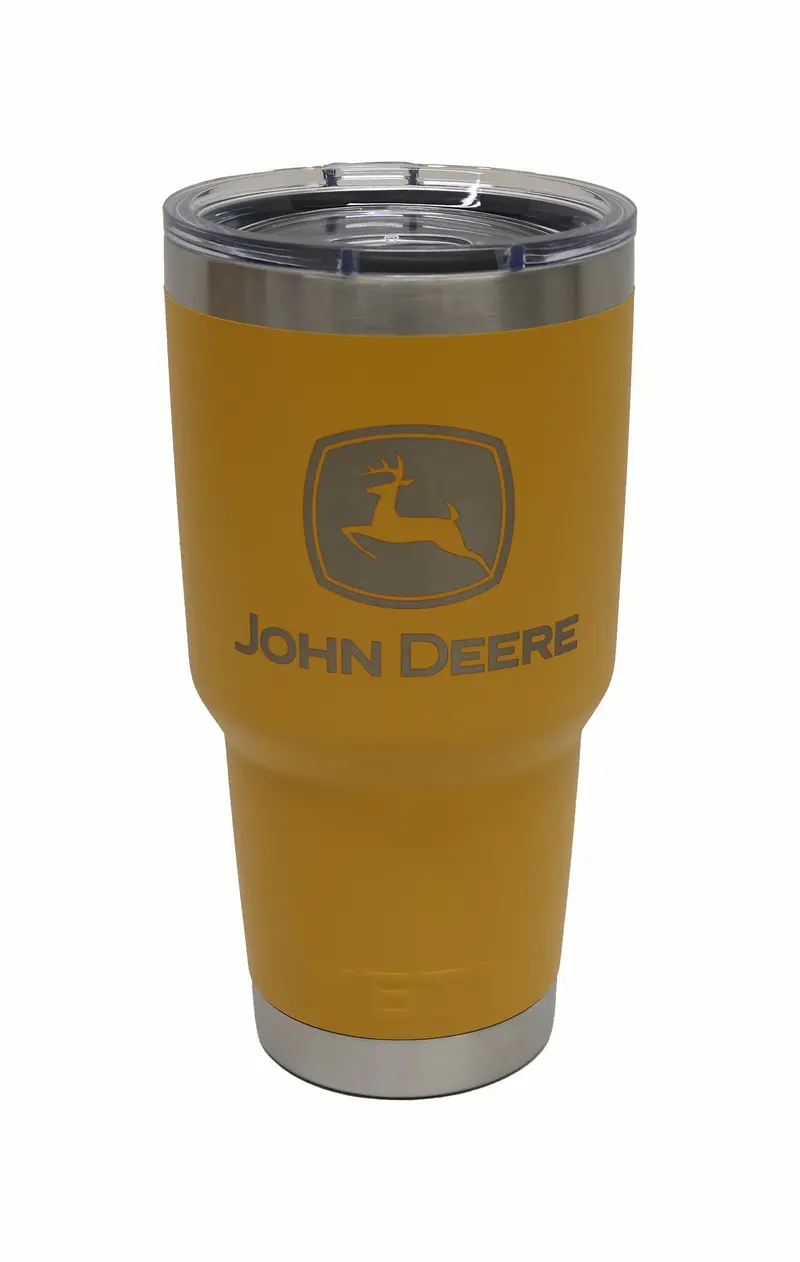John Deere 30-Ounce Construction Yellow Vacuum Tumbler – Lp84485 1