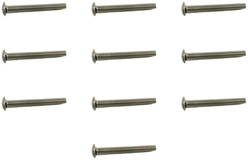 John Deere Genuine Round Head Square Neck Bolt – M8 × 80 Mm (10-Pack) 1