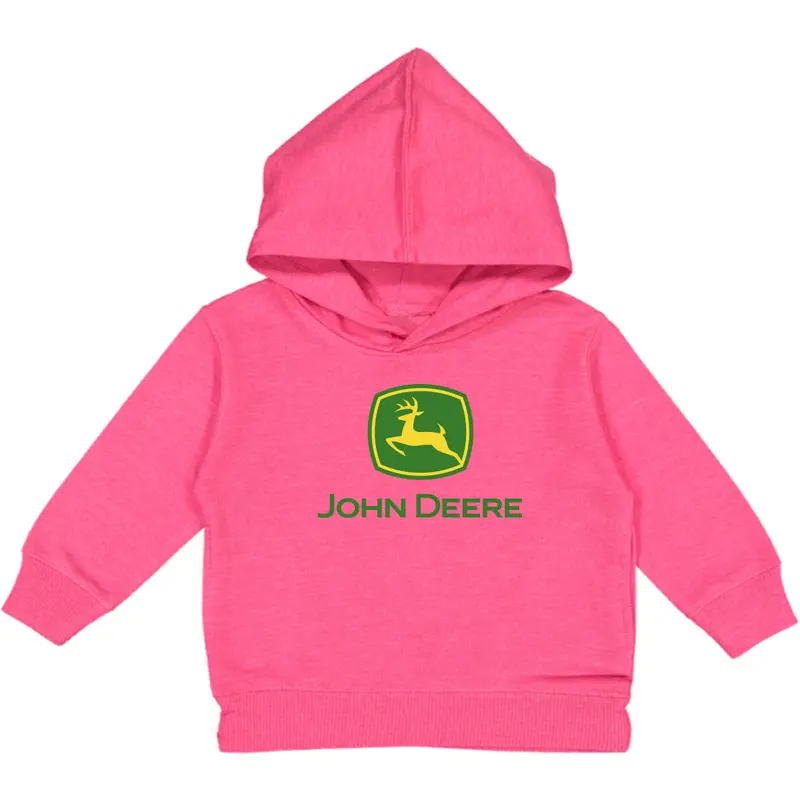John Deere Infant Hoodie – Hot Pink, Size 2T, Branded Design 1