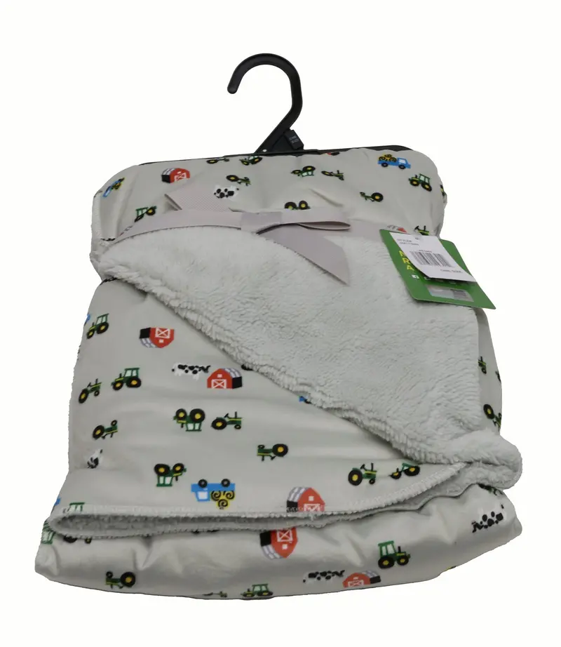 John Deere Infant Mink Sherpa Blanket – Soft Plush Throw (Lp81445) 1