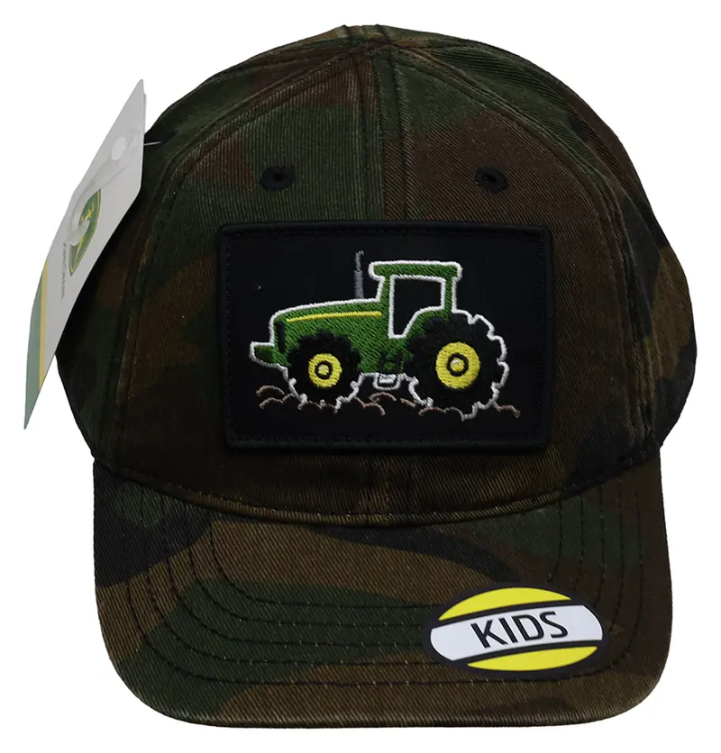 John Deere Lp78669 Kids’ Camo Tractor Patch Cap – Official Licensed Headwear 1