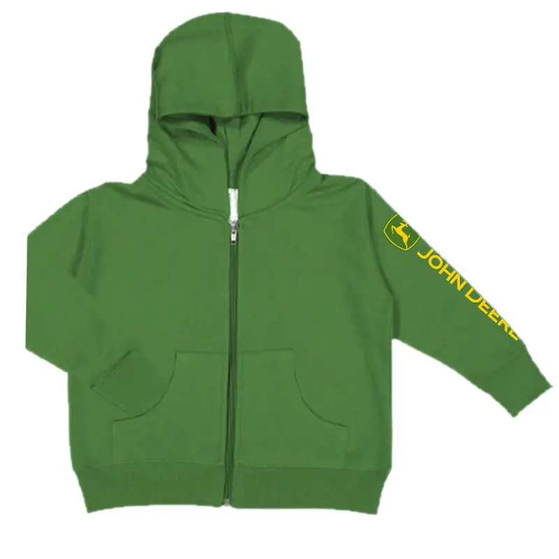 John Deere Lp79037 Toddler Fleece Jacket (Size 4T) – Soft Green Full-Zip Layer 1