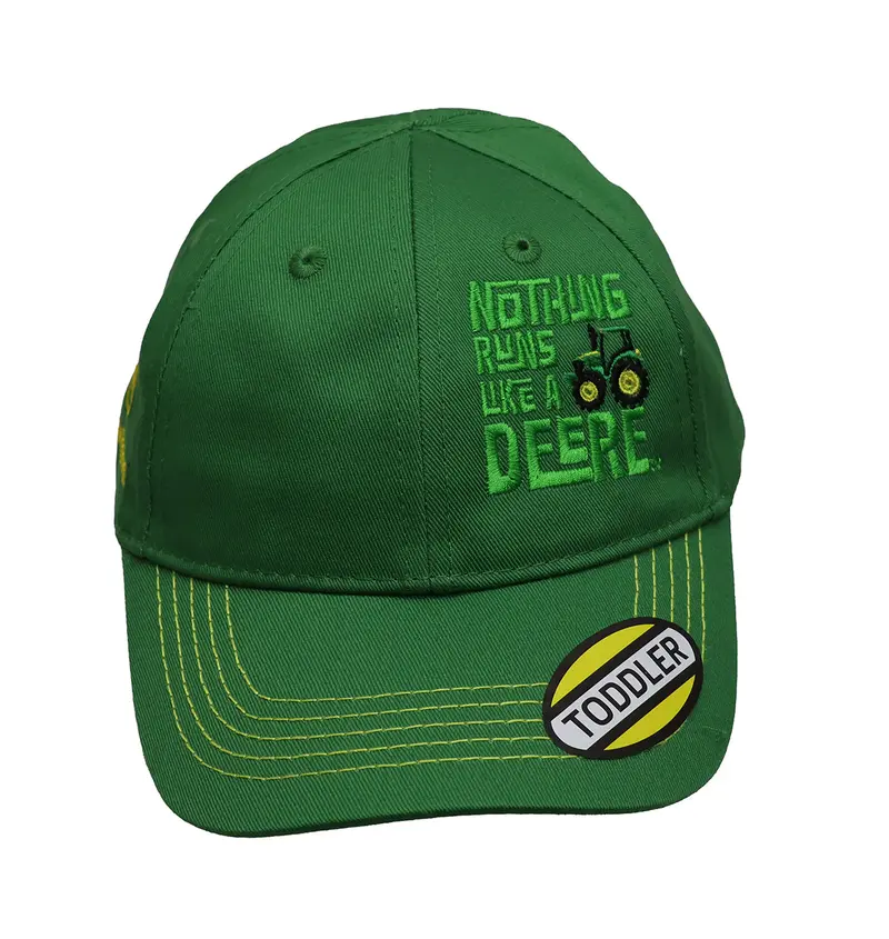 John Deere Lp86268 Toddler Green Twill Nrlad Baseball Cap 1