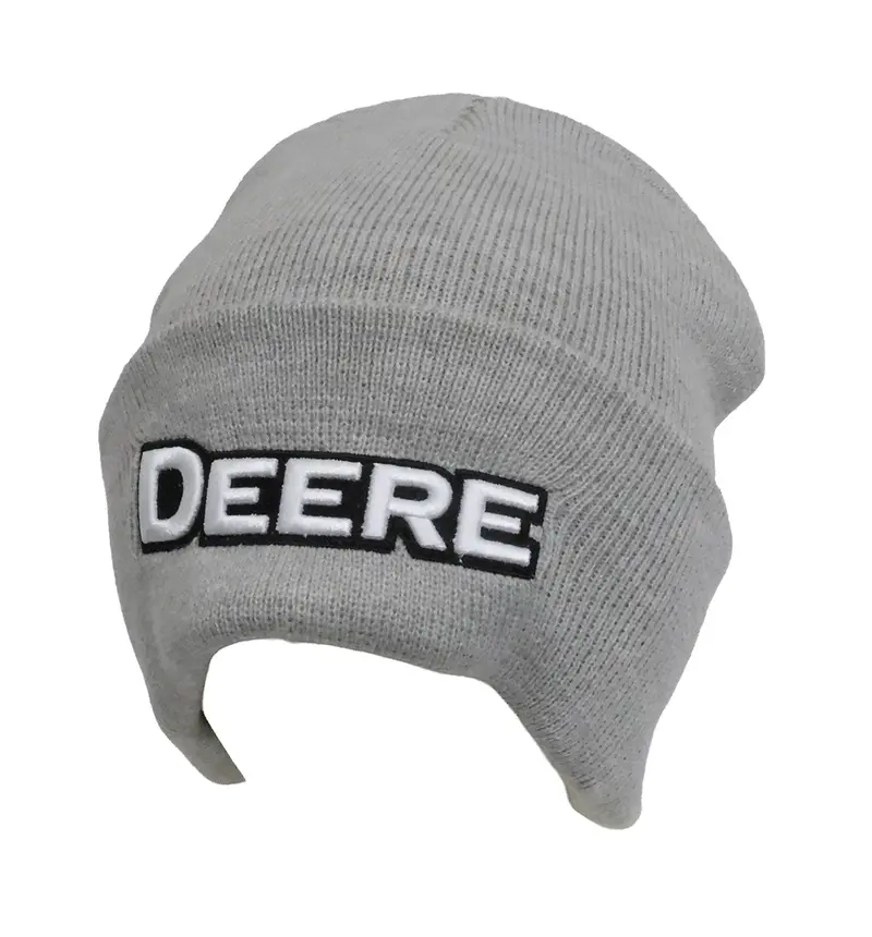 John Deere Lp88239 Men’S Ox-Logo Cuffed Knit Beanie 1