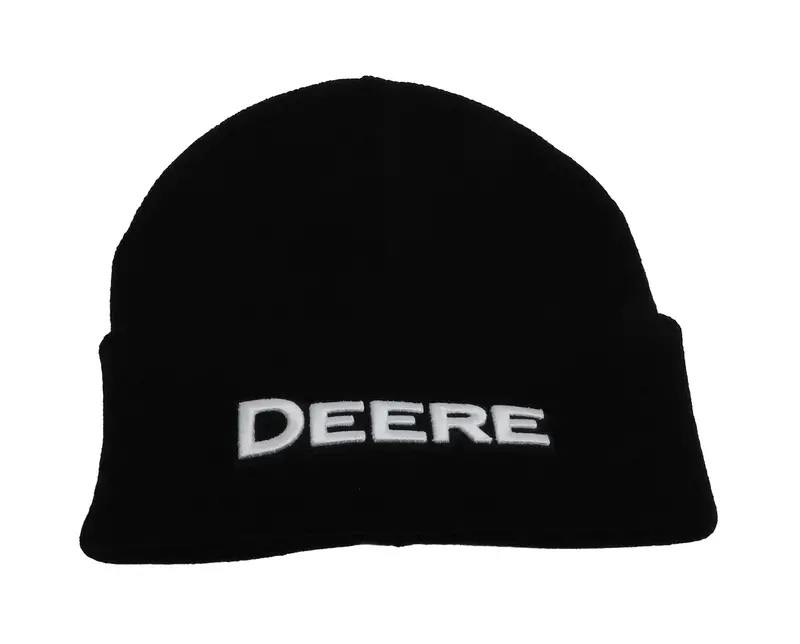 John Deere Lp88259 Men’S Black Cuffed Knit Beanie 1