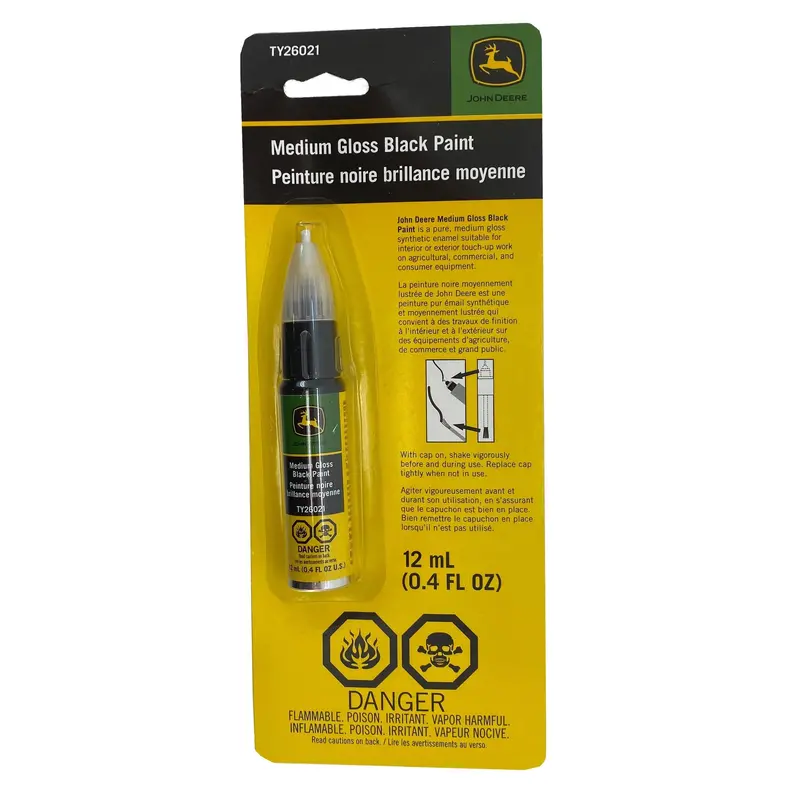 John Deere Oem Black Touch-Up Paint Pen – Part #Ty26021 1