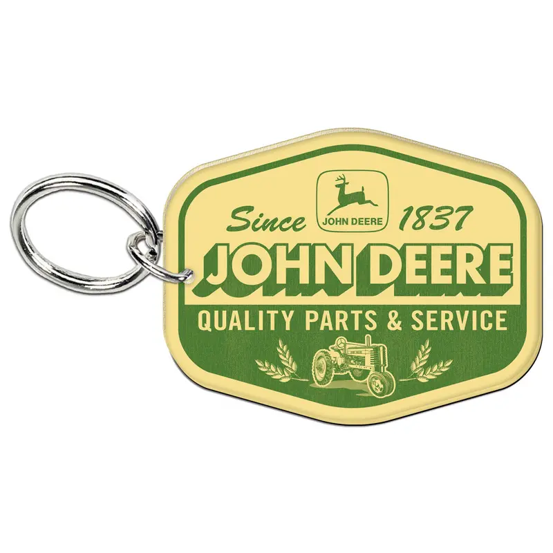 John Deere Retro Badge Keychain – Premium Finish (Lp87271) 1