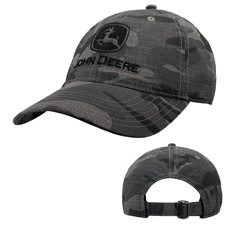John Deere Storm Camo Ripstop Canvas Trucker Hat - Lp83279 1