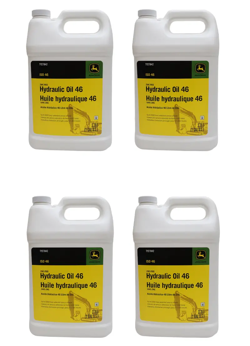 John Deere Ty27842 Zinc-Free Hydraulic Oil Iso Vg 46 – 5-Gallon Pail 1