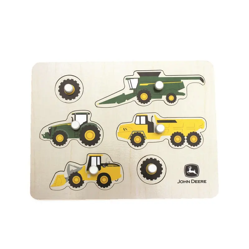 John Deere Wooden Farm Equipment Puzzle For Kids (Lp87307) 1