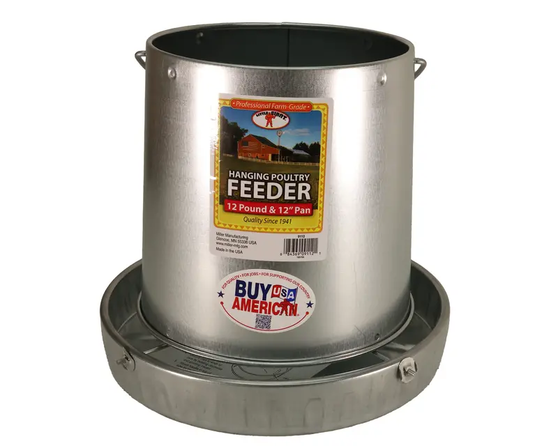 Little Giant 12-Pound Hanging Metal Poultry Feeder – Rust-Resistant Design, Model 9112 1