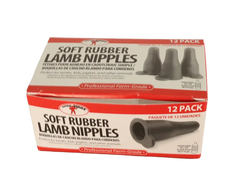 Little Giant 92 Twelve-Pack Soda-Bottle Lamb Nipples For Efficient Feeding 1