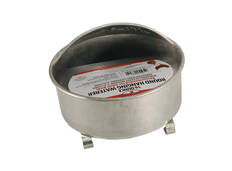 Little Giant Galvanized Round Hanging Poultry Waterer – 1.5-Gallon Capacity, Model 167451 1