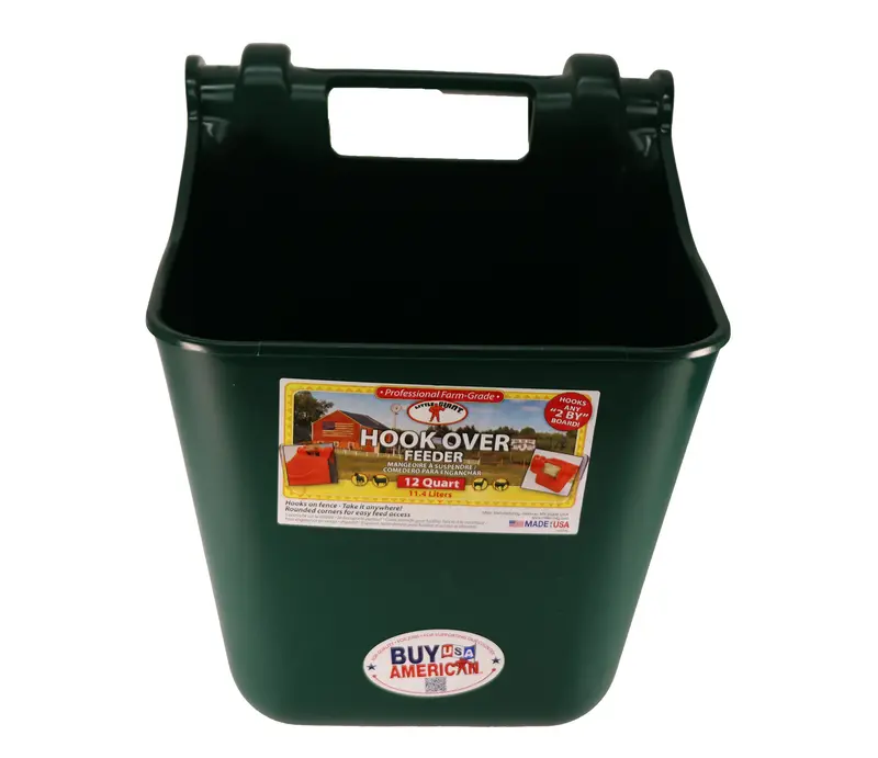 Little Giant Green 12-Quart Hook-Over Poultry Feeder (Hf12Green) 1