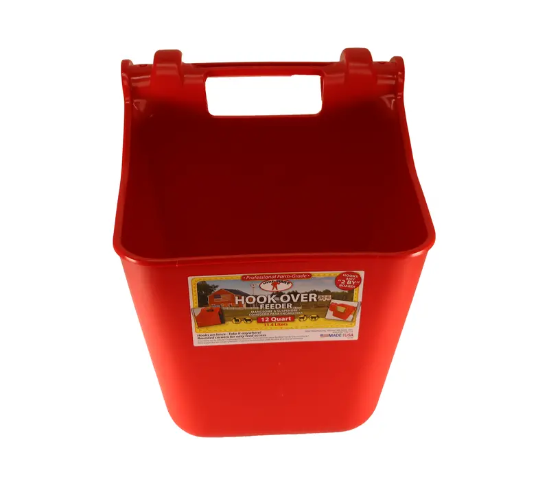 Little Giant Red 12-Quart Hook-Over Poultry Feeder (Hf12Red) 1
