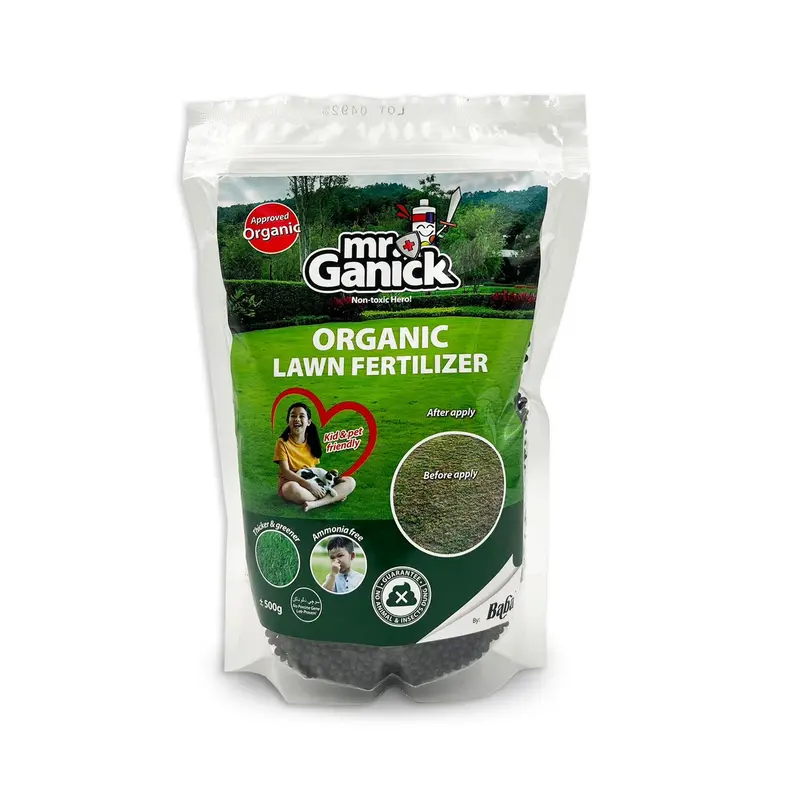 Mr Ganick Organic Lawn Fertilizer – All-Natural Granular Formula (Model Sf-8293) 1