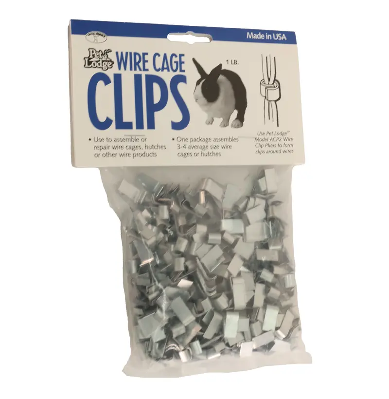 Pet Lodge Acc1 One-Pound Bulk Pack Of Heavy-Duty Wire Cage Clips 1