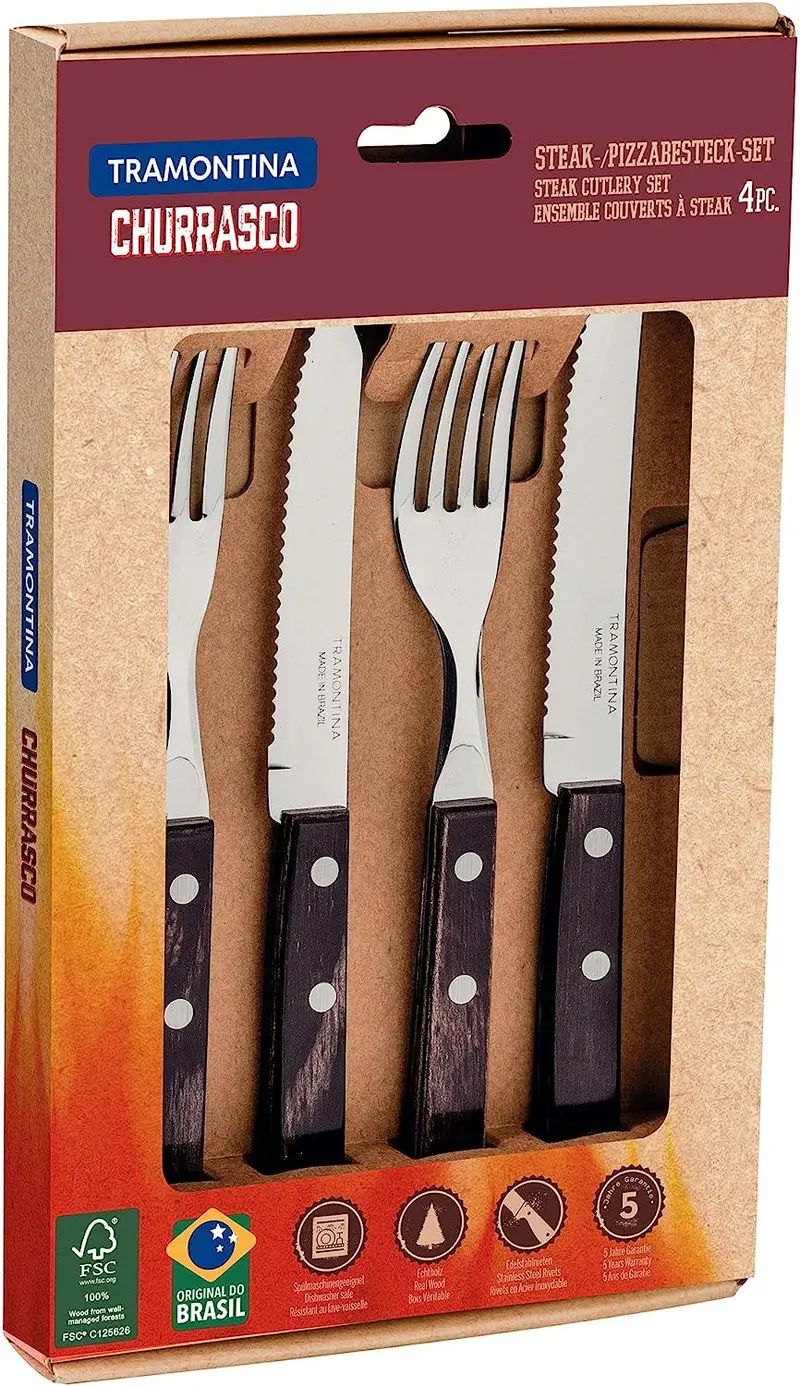 Polywood Churrasco Bbq Cutlery Set – 4-Piece 1