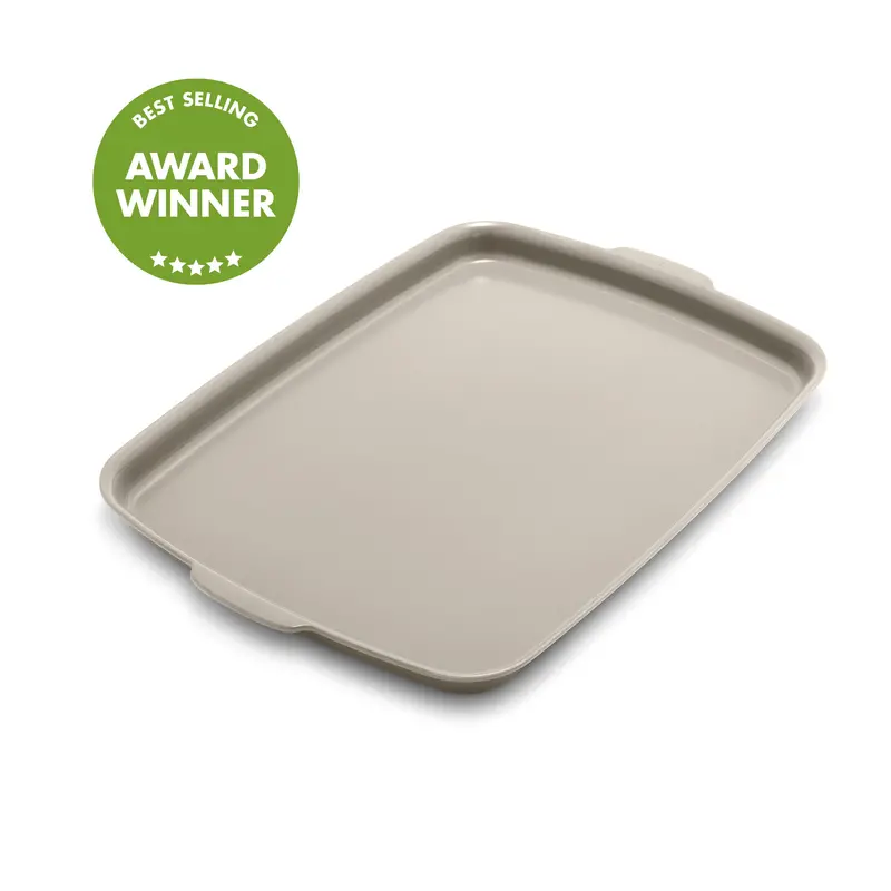 Premiere Ovenware Ceramic Nonstick 18" X 13" Half Sheet Pan – Taupe 1