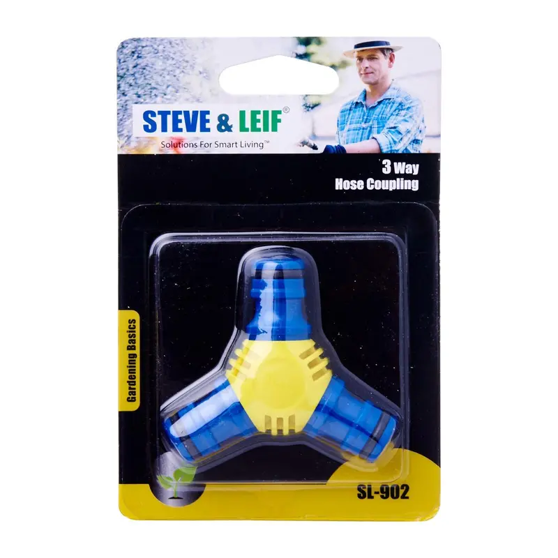 Premium 3-Port Brass Hose Coupling Fitting 1