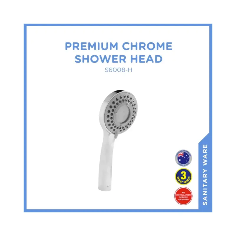 S6008-H 3-Mode Premium Chrome Shower Head 1
