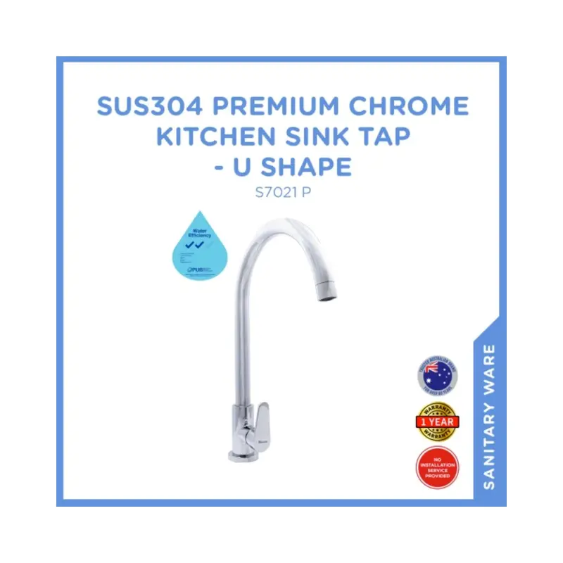 S7021 U-Shaped Kitchen Faucet – Polished Chrome 1