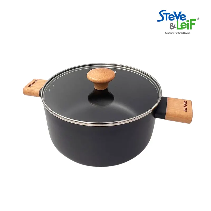 S&L 24 Cm Ceramic-Coated Casserole Pot — Pfas-Free Non-Stick, Induction-Safe, Multi-Stovetop Compatible 1
