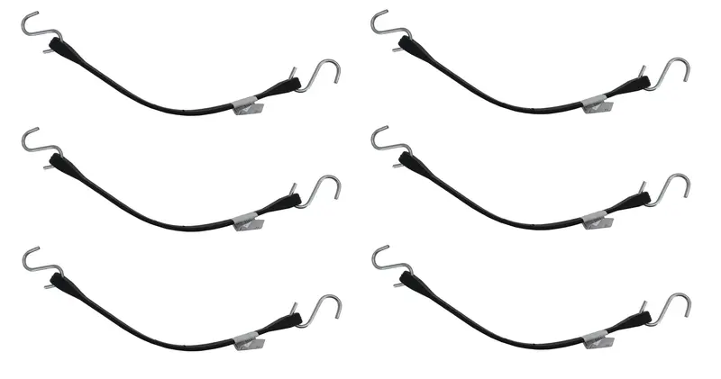 Sma 15-Inch Epdm Rubber Tarp Strap With Hooks – Usa-Made, 6-Pack (863-Ts15,6) 1