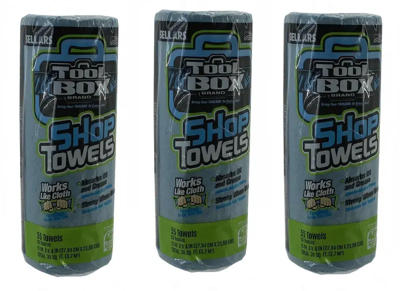 Sma Shop Towels – 3-Pack Industrial-Strength Wipes (Model 853-75130) 1