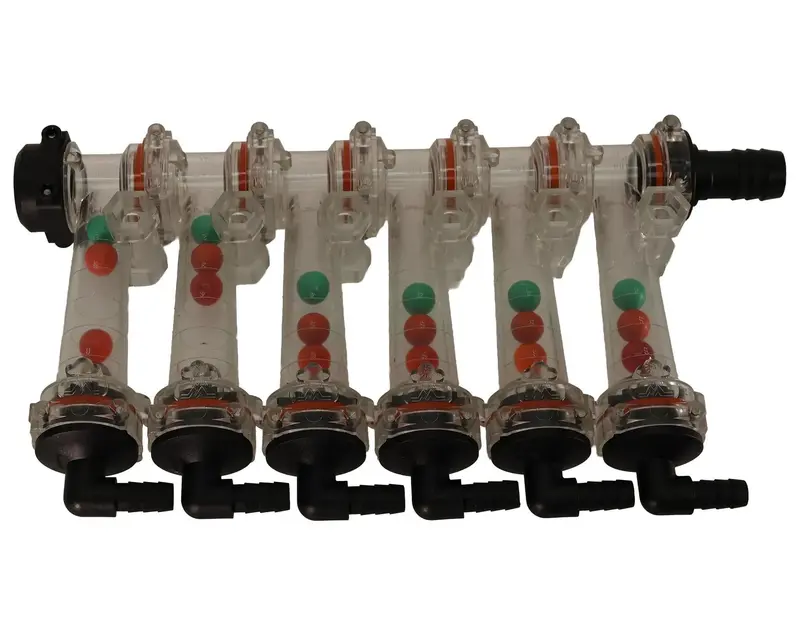 Sma Wilger® Flow Monitor Kit: 6-Column, 3/8" Barb Elbow & 3/4" Inlet – 976-204606 1