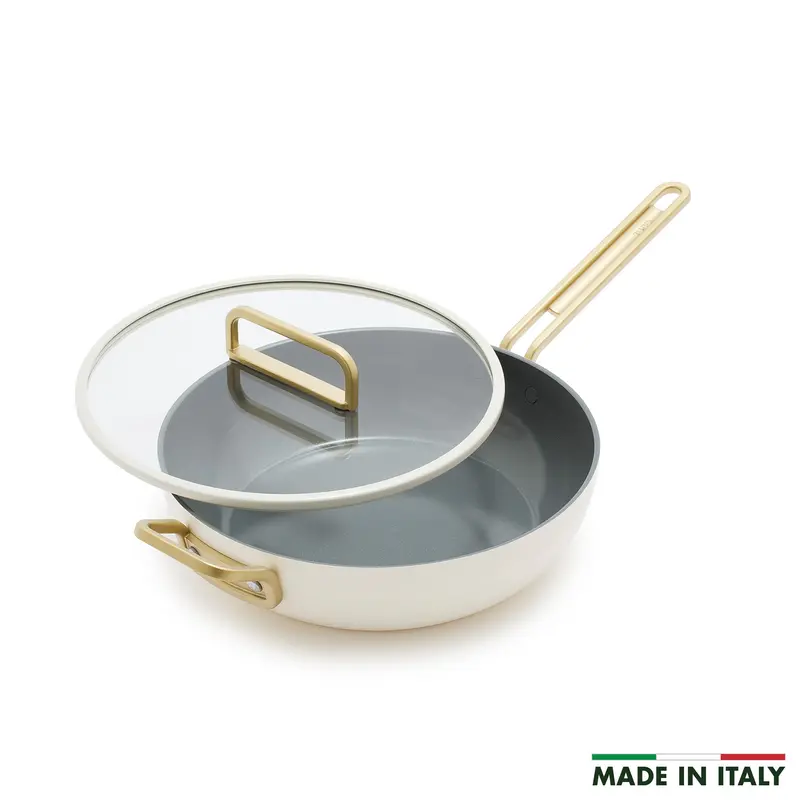 Stanley Tucci Ceramic Nonstick 4.5-Qt Junior Stanley Pan In Carrara White 1
